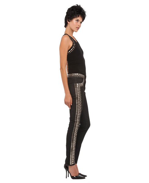 RACER TANK WITH SAFETY PINS