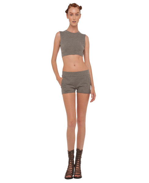 SLEEVELESS MIDRIFF TOP