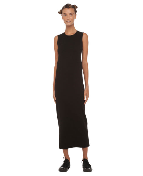 SLEEVELESS SWEATSHIRT LONG DRESS